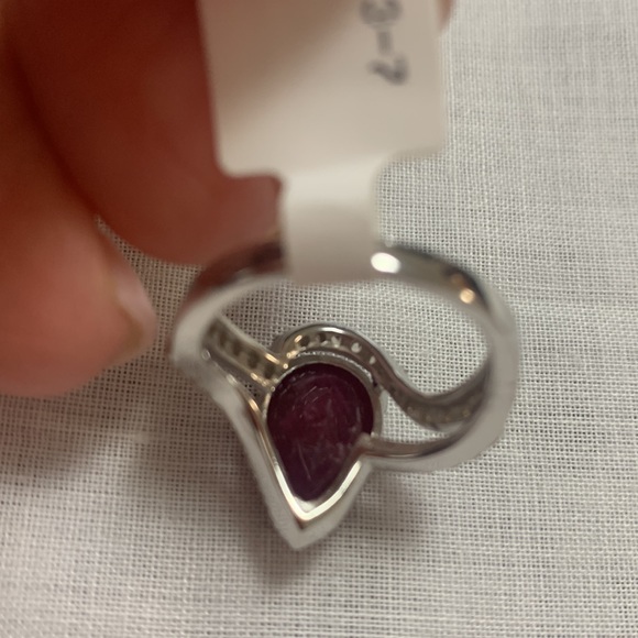 NWT JTV JASPER PEAR SHAPED GEMSTONE RING SIZE 7 - Picture 5 of 6